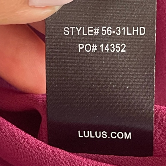 Lulus Groove Thing Magenta Swing Dress Women's Size S Maroon Burgundy High Neck - Picture 9 of 9